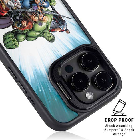 Marvel Avengers Team iPhone 15 Pro Max Kickstand Case
